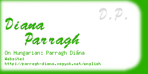 diana parragh business card